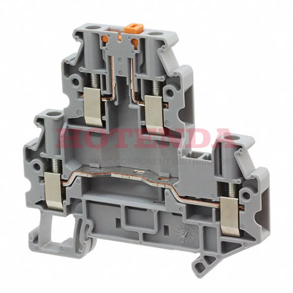 3044762 - DIN Rail Terminal Blocks UTTB 4-MT P/P DBL LEVEL 6.2MM