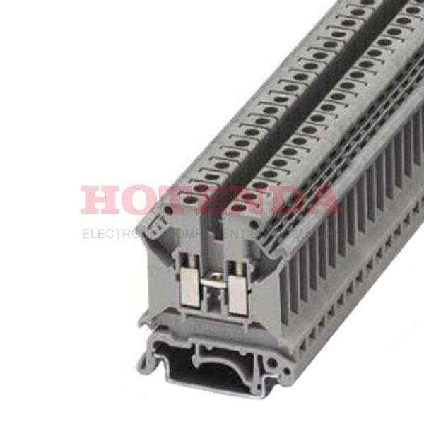 3048441 - Phoenix Contact Feed Through Terminal Block, UK series , 800 V, 32A, Screw Termination, Grey, Single Level