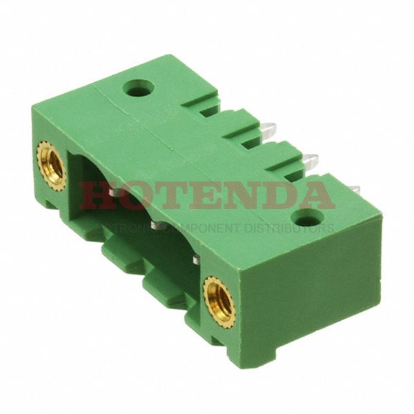 1776896 - Header, Nominal current: 12 A, Nom. voltage: 250 V, Pitch: 5 mm, Number of positions: 3, Color: green, Assembly: Sold...