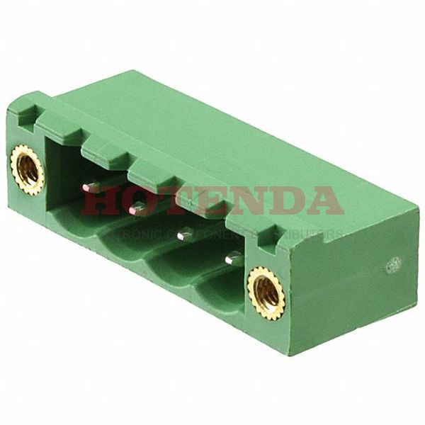 1923995 - Pluggable Terminal Blocks 4 Pos 5mm pitch Through Hole Header