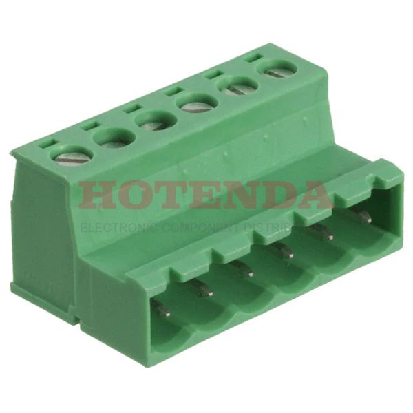 1786213 - Pluggable Terminal Blocks 6 Pos 5.08mm Invert Plug 24-12AWG Screw