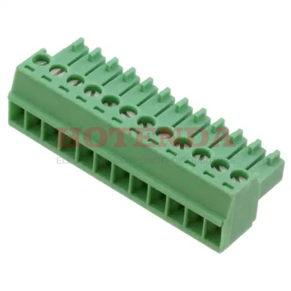 1840463 - Conn Terminal Blocks F 12 POS 3.5mm Screw RA Cable Mount 8A