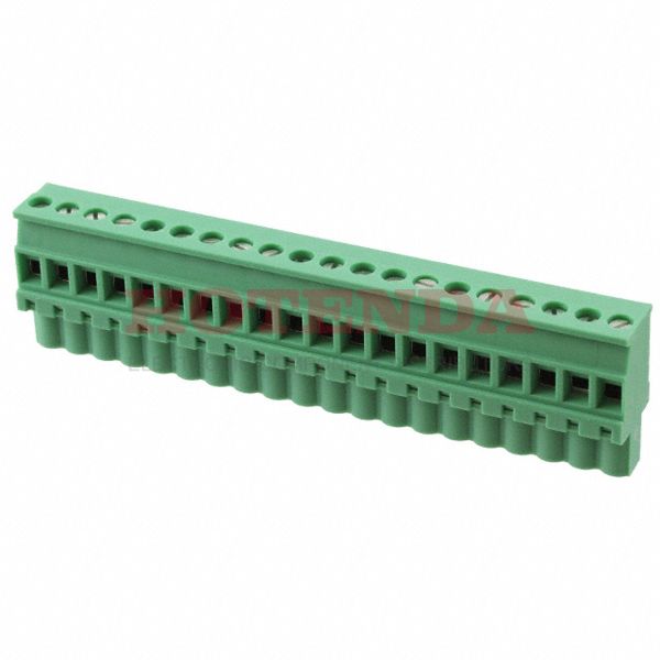 1792935 - Bulk 0.200 5.08mm Green 1 Levels Free Hanging (In-Line) Plug, Female Sockets COMBICON MVSTBW Polyamide (PA), Nylon