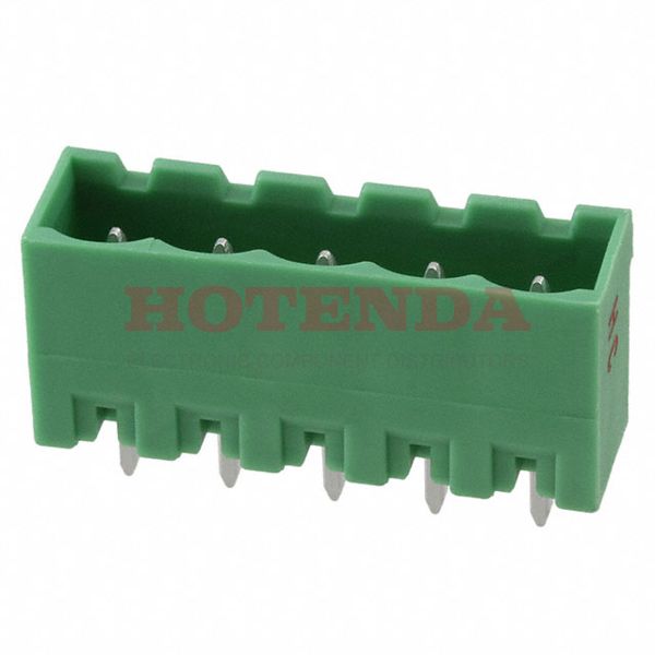 1924334 - Conn Shrouded Header HDR 5 POS 5.08mm Solder ST Thru-Hole