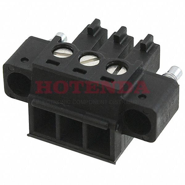 1763180 - Socket enclosure - cable MC Total number of pins 3 Phoenix Contact 1763180 Contact spacing: 3.81 mm 50 pc(s)