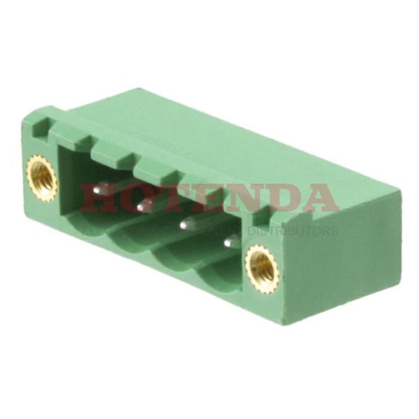 1776715 - Conn Shrouded Header (4 Sides) HDR 4 POS 5mm Solder RA Thru-Hole