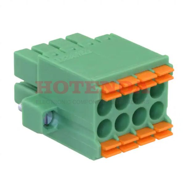 1790315 - Pluggable Terminal Blocks 4 Pos 3.5mm Dbl Row Plug 24-16AWG Spring