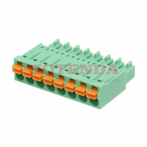 1748037 - Pluggable Terminal Blocks 8 Pos 3.81mm pitch Plug 24-16AWG Spring