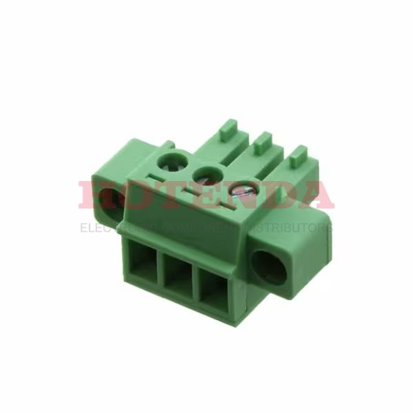 0395145003 - CONN EUROSTYLE BLOCK F 3 POS 3.81MM SCREW RA CABLE MOUNT 8A/CONTACT