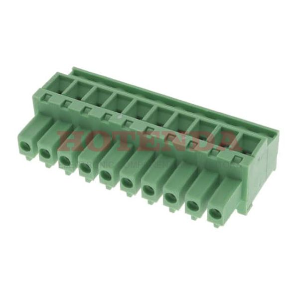 0395137010 - Conn Eurostyle Block F 10 POS 3.81mm Screw ST Cable Mount 8A/Contact Eurostyle™