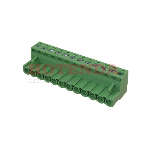 0395305112 - Conn Eurostyle Block F 12 POS 5.08mm Screw RA Cable Mount 15A/Contact