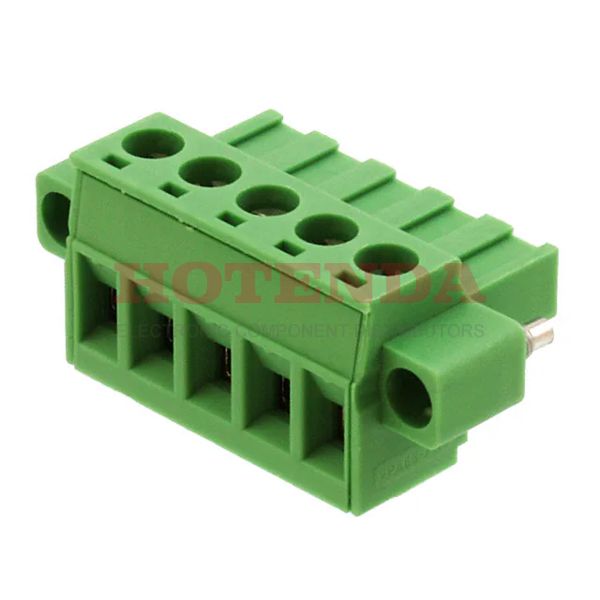 1805330 - Conn Terminal Blocks F 5 POS 5.08mm Screw RA Panel Mount 12A