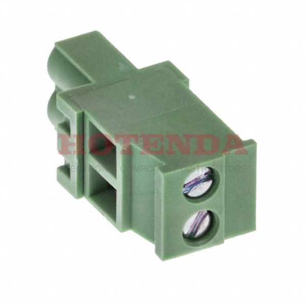 0395237002 - Conn Eurostyle Block F 2 POS 5mm Screw ST Cable Mount 15A/Contact