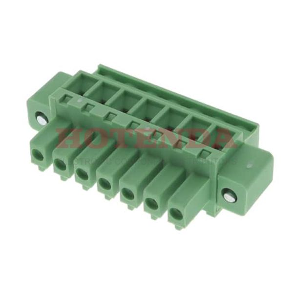 0395177007 - Conn Eurostyle Block F 7 POS 3.81mm Screw ST Cable Mount 8A/Contact