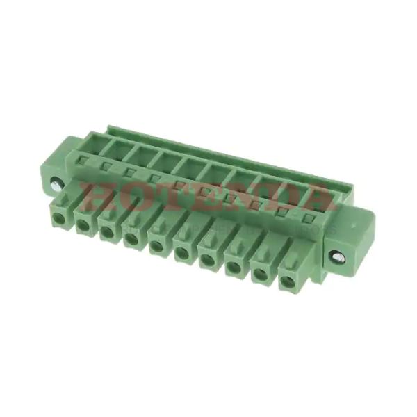 0395178010 - Conn Eurostyle Block F 10 POS 3.81mm Screw ST Cable Mount 8A/Contact