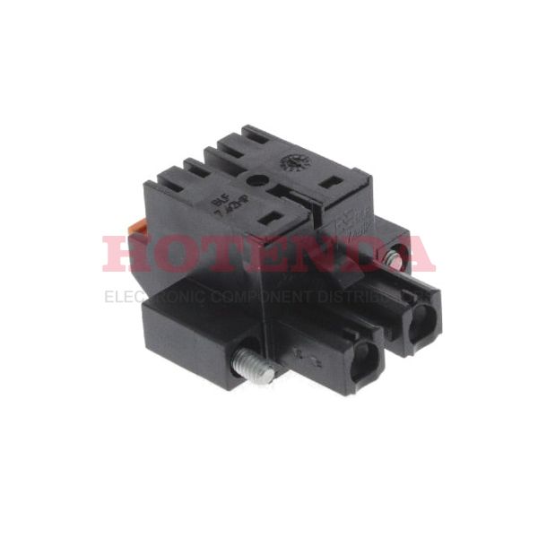 1043910000 - TERM BLOCK PLUG 2POS STR 7.62MM