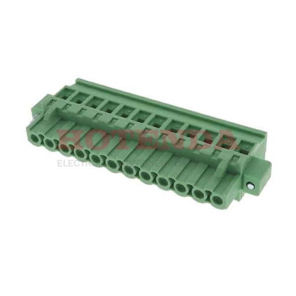 0395378012 - Conn Eurostyle Block F 12 POS 5.08mm Screw ST Cable Mount 10A/Contact