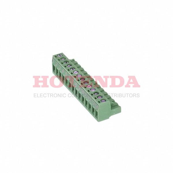 0395305114 - Conn Eurostyle Block F 14 POS 5.08mm Screw RA Cable Mount 15A/Contact