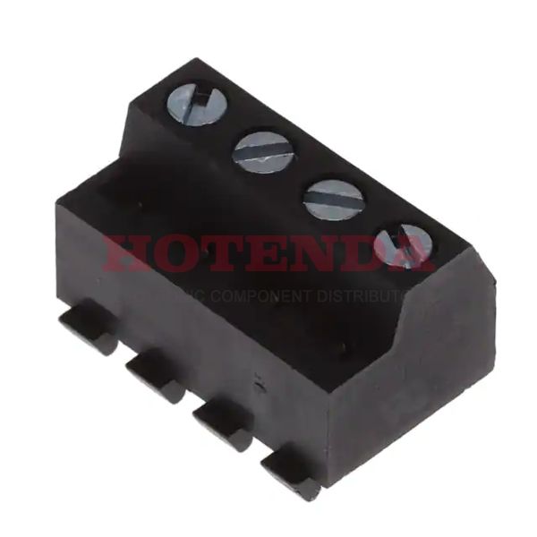 TY0401000000G - TERM BLOCK PLUG 4POS 90DEG 5MM