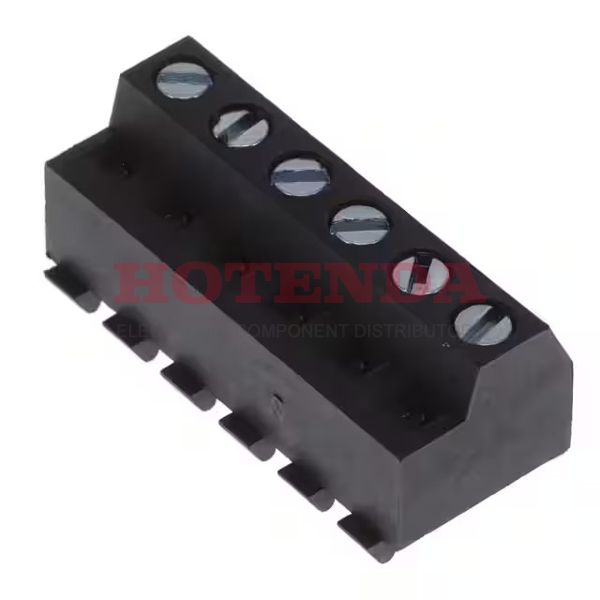 TY0601000000G - TERM BLOCK PLUG 6POS 90DEG 5MM