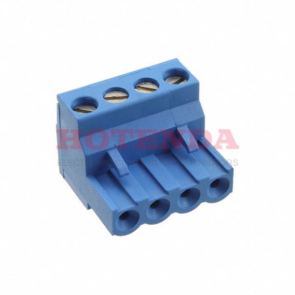 796696-4 - Conn Terminal Block F 4 POS 5mm Screw RA Panel Mount 15A/Contact