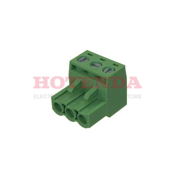 0395305003 - Conn Eurostyle Block F 3 POS 5.08mm Screw RA Cable Mount 15A/Contact
