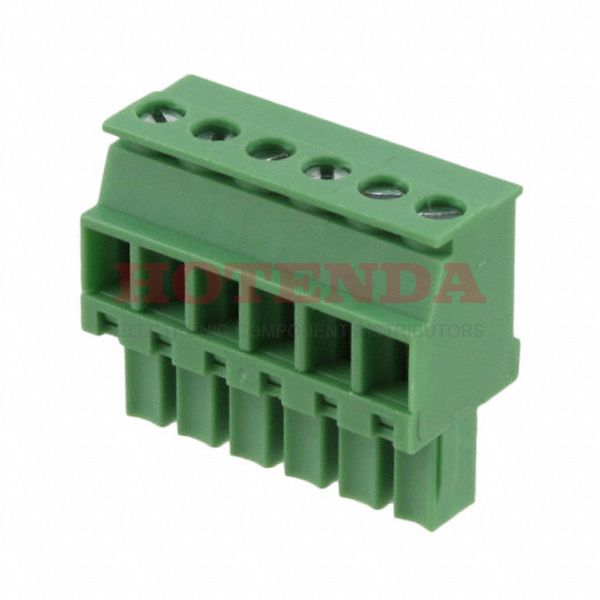 OSTTS06315B - Conn Terminal Block F 6 POS 3.81mm Screw ST Cable Mount 8A/10A