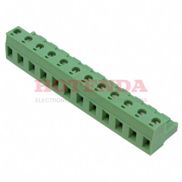1767106 - Pluggable Terminal Blocks 12 Pos 7.62mm pitch Plug 24-12 AWG Screw