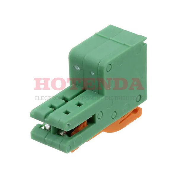 1893685 - Bulk 0.138 3.50mm Green 1 Levels Free Hanging (In-Line) Plug, Card Edge COMBICON ZEC Polyamide (PA), Nylon