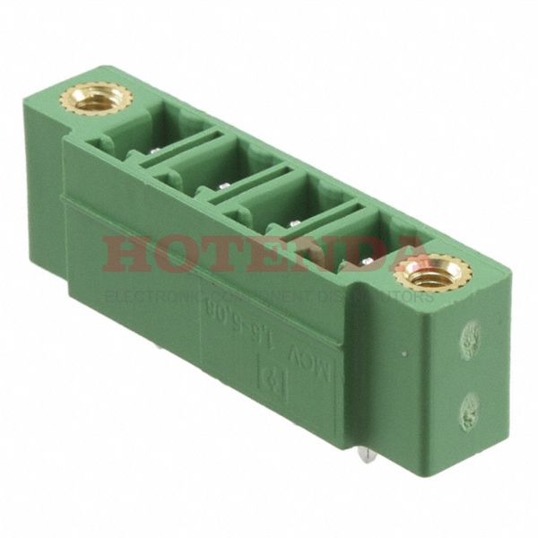 1847631 - Bulk 0.200 5.08mm Green 1 Levels Through Hole Header, Male Pins, Shrouded (4 Side) COMBICON MCV Polybutylene Terephthalate (PBT)