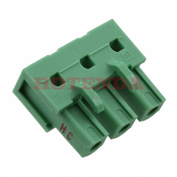 1745797 - Bulk 0.300 7.62mm Green 1 Levels Through Hole Header, Female Sockets COMBICON GIC Polyamide (PA), Nylon Tin