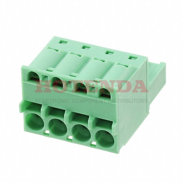 1974753 - Bulk 0.197 5.00mm Green 1 Levels Free Hanging (In-Line) Plug, Female Sockets COMBICON FKCS Polyamide (PA), Nylon Tin