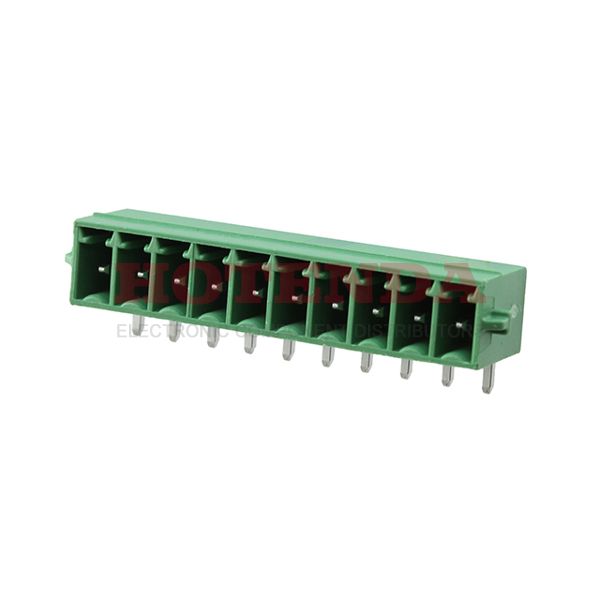 1731756 - Bulk 0.138 3.50mm Green 1 Levels Through Hole Header, Male Pins, Shrouded (4 Side) COMBICON MC Polybutylene Terephthalate (PBT) Tin