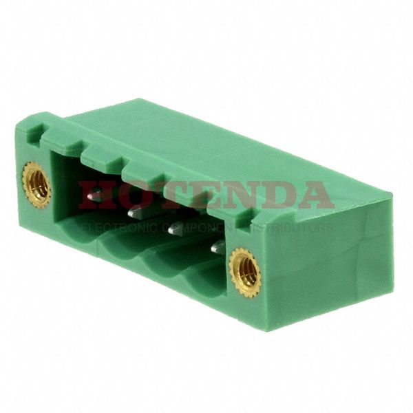 1795682 - Bulk 0.200 5.08mm Green 1 Levels Through Hole Header, Male Pins, Shrouded (4 Side) COMBICON MSTB Polyamide (PA), Nylon Tin