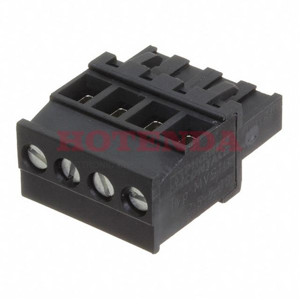 1741834 - Socket enclosure - cable MVSTBR Total number of pins 4 Phoenix Contact 1741834 Contact spacing: 5.08 mm 50 pc(s)