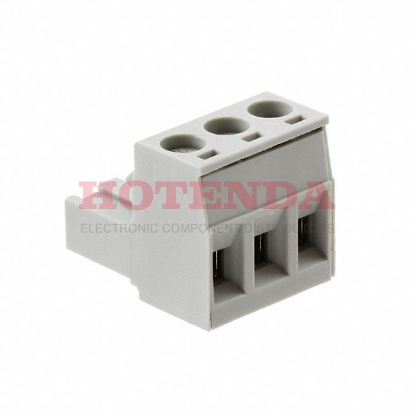 1849396 - Bulk 0.200 5.08mm Gray 1 Levels Free Hanging (In-Line) Plug, Female Sockets COMBICON MSTB Gold