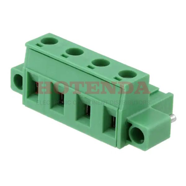 1858785 - Pluggable Terminal Blocks 4 Pos 7.62mm pitch Plug 24-12 AWG Screw