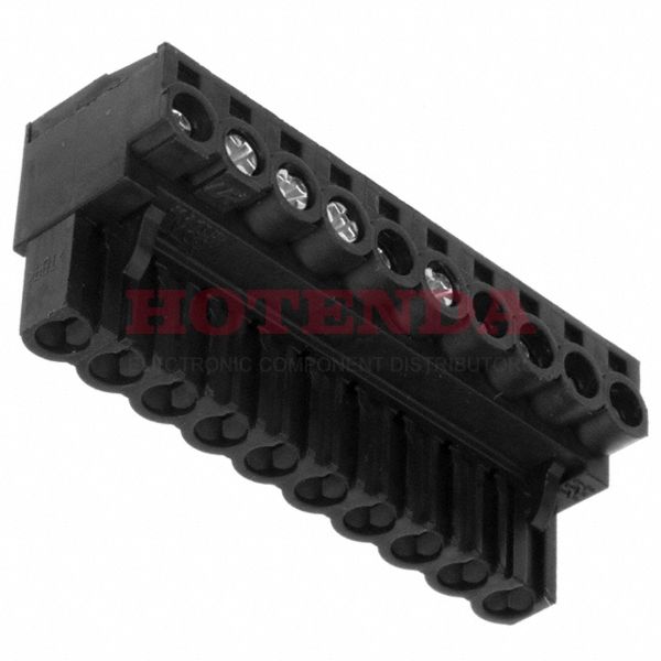 1943890000 - Box 0.200 5.08mm Black 1 Levels Free Hanging (In-Line) Plug, Female Sockets Omnimate BL Polybutylene Terephthalate (PBT) Tin Copper Alloy