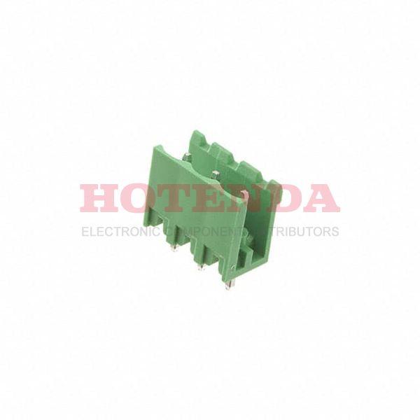 EBPA-03-D - Bulk 0.200 5.08mm Green 1 Levels Through Hole Header, Male Pins, Shrouded (2 Side) EB Polyamide (PA66), Nylon 6/6 Tin Brass