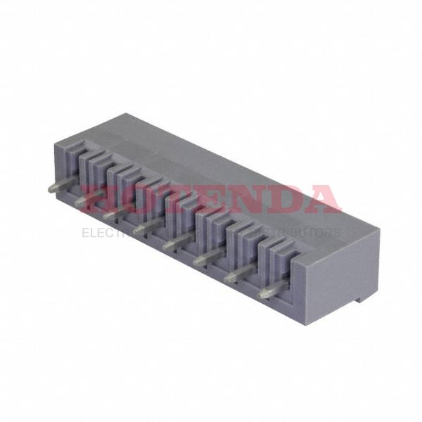 5433079 - Bulk 0.197 5.00mm Gray 1 Levels Through Hole Header, Male Pins, Shrouded (4 Side) BCH Polyamide (PA), Nylon Tin