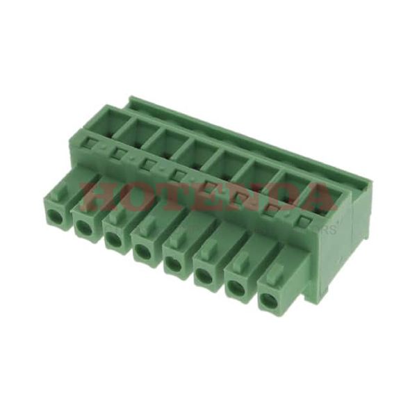 0395138008 - Conn Eurostyle Block F 8 POS 3.81mm Screw ST Cable Mount 8A/Contact