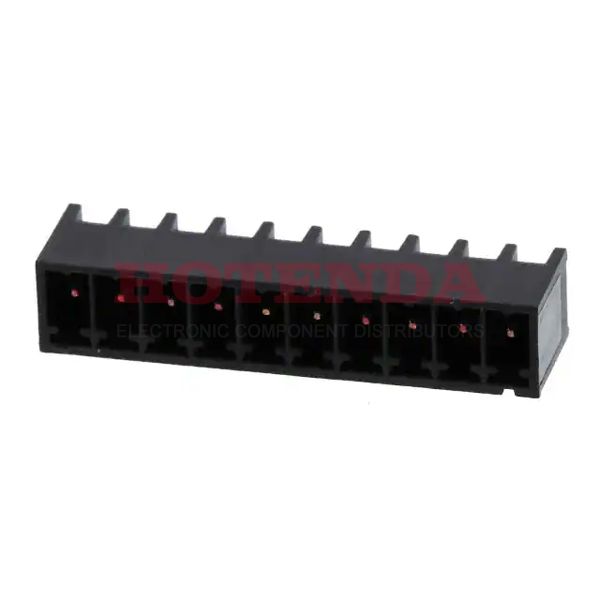 14121014001000 - Bulk 0.138 3.50mm Black 1 Levels Through Hole Header, Male Pins, Shrouded (4 Side) har-flexicon® Polyamide (PA), Nylon, Polyphthalamide (PPA) Tin Copper Alloy