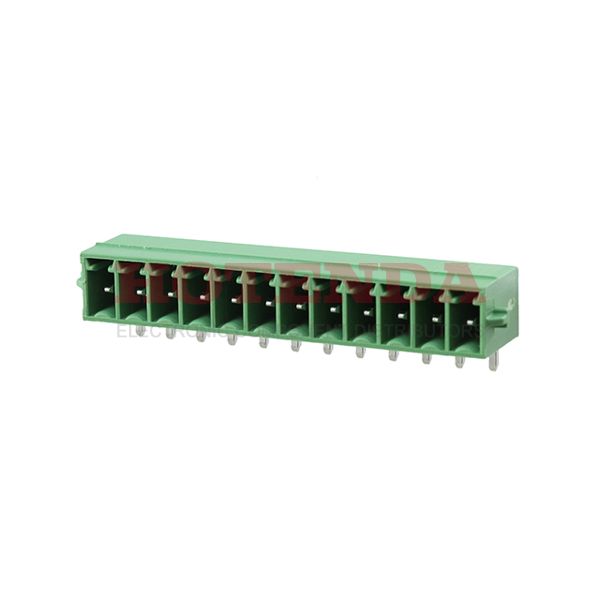 1731772 - Bulk 0.138 3.50mm Green 1 Levels Through Hole Header, Male Pins, Shrouded (4 Side) COMBICON MC Polybutylene Terephthalate (PBT) Tin