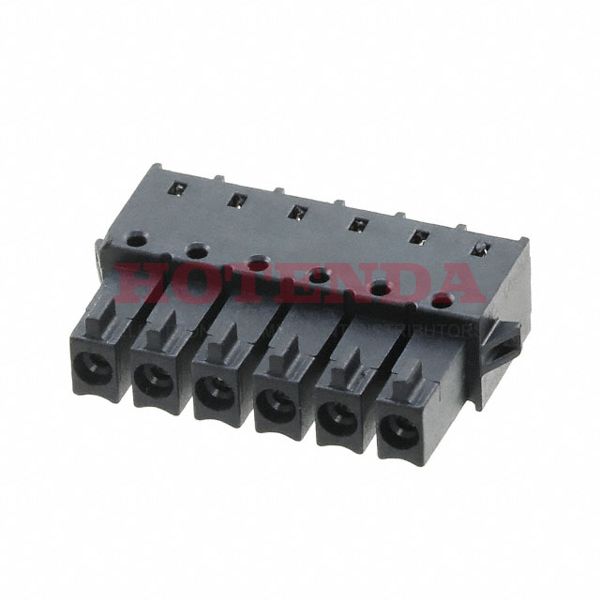 1830605 - Bulk 0.138 3.50mm Black 1 Levels Through Hole Header, Female Sockets COMBICON IMC Liquid Crystal Polymer (LCP) Tin