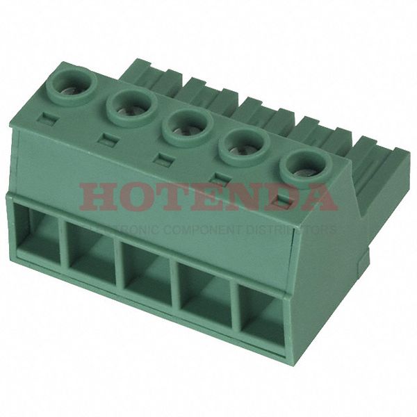 1913536 - Bulk 0.400 10.16mm Green 1 Levels Free Hanging (In-Line) Plug, Female Sockets COMBICON PC Polyamide (PA), Nylon Silver