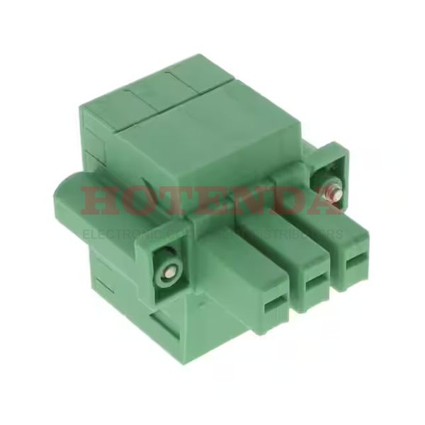 1728219 - Pluggable Terminal Blocks 3 Pos 7.62mm pitch Plug 24-8 AWG Spring