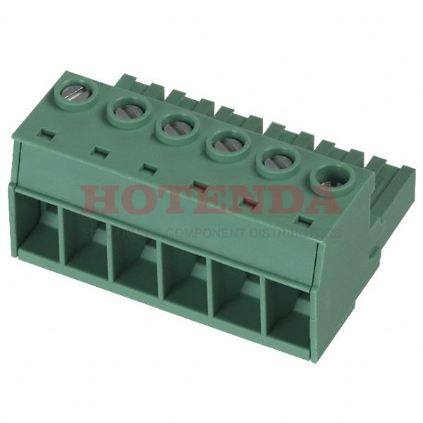 1967414 - TERM BLOCK PLUG 6POS STR 10.16MM