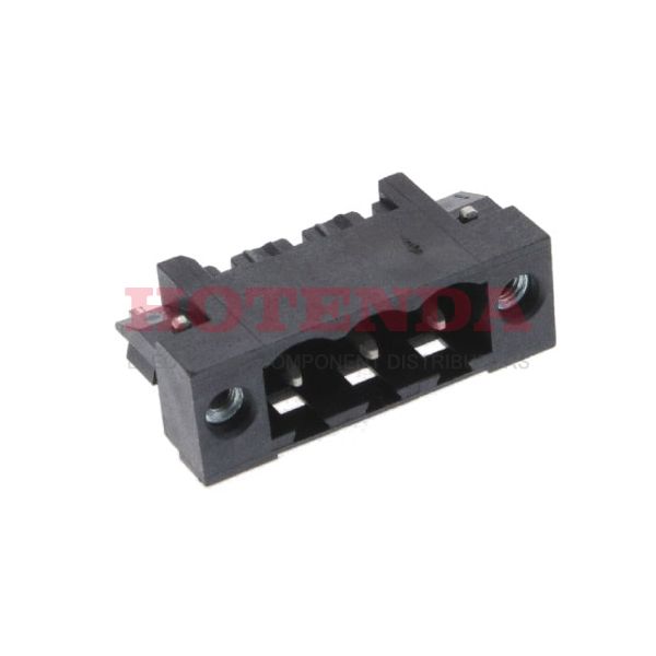 1776374001 - Tape &amp; Reel (TR) 0.200 5.08mm Black 1 Levels Through Hole Header, Male Pins, Shrouded (4 Side) Omnimate SL Liquid Crystal Polymer (LCP), Halogen Free Tin Copper Alloy
