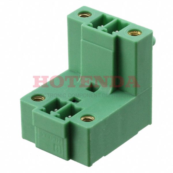 1830101 - Bulk 0.150 3.81mm Green Through Hole Header, Male Pins, Shrouded (4 Side) COMBICON MCD Polyamide (PA), Nylon Tin