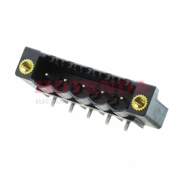 1836719 - Bulk 0.197 5.00mm Black 1 Levels Through Hole Header, Male Pins, Shrouded (4 Side) COMBICON CC Liquid Crystal Polymer (LCP) Tin